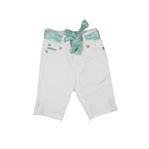 Gini and Jony Girls Fixed Weast White Capris