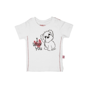 Doodle Boys Printed White T-shirt