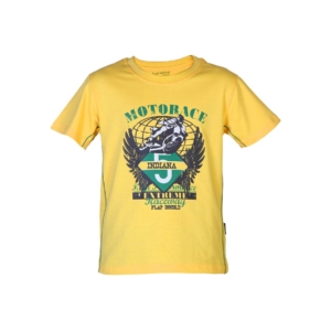 Doodle Boys Printed Yellow T-shirt