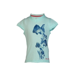 Doodle Girls Printed Blue Top