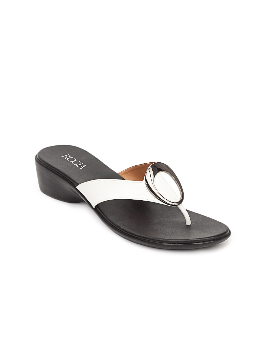 Rocia Women Black & White Sandals