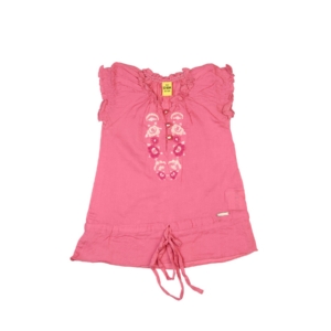 Gini and Jony Girls Woven Peach Top