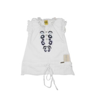 Gini and Jony Girls Woven White Top