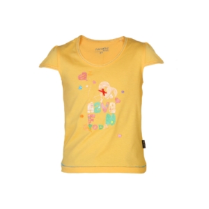 Doodle Girls Printed Yellow Top