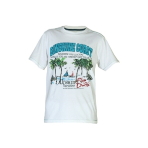Doodle Boys Printed White T-shirt