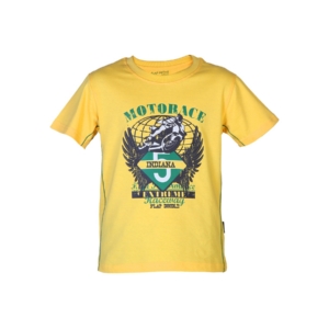 Doodle Boys Printed Yellow T-shirt