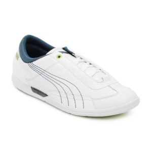 Puma Men White Driving Power Lo Shoes