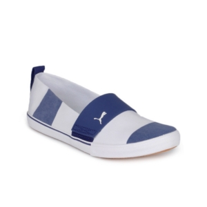 Puma Women El Rey Slipon Stripes Wns White Flats