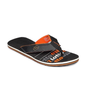 Lotto Men Black Flip Flops