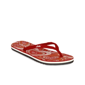 Lotto Women Red & Orange Disco Holic Flip Flops