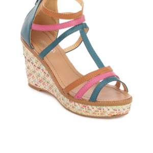 Cobblerz Blue Womens Wedges