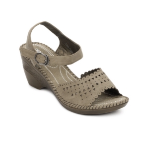 Cobblerz Women Taupe Brown Sandals