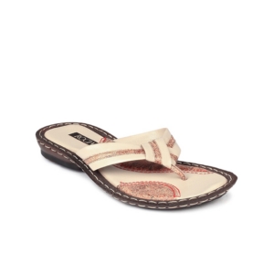 Rocia Women Beige & Brown Sandals