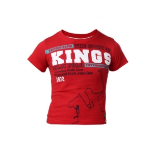 Gini and Jony Boys Red Printed T-Shirt