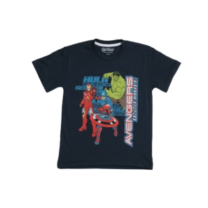 Avengers Boys Navy Blue Printed T-shirt