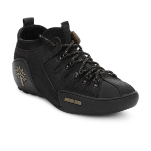 Woodland Men Black Shoes