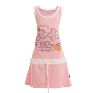 Doodle Girls Pink Printed Dress
