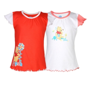 Disney Kids Girl's Pink White Sweet Hunny Pack of 2 Kidswear