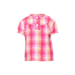 Ant Kids Girl's Pink White Check Top Kidswear