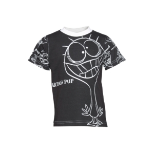 Ant Kids Boy's Black Cartoon Pop Kidswear