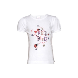 Ant Kids Girl's White Free Bird Kidswear