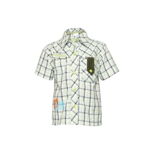 Ant Kids Boy's White Check Kidswear