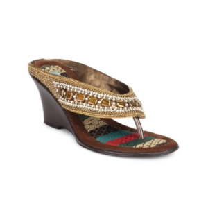 Catwalk Women Golden Wedges