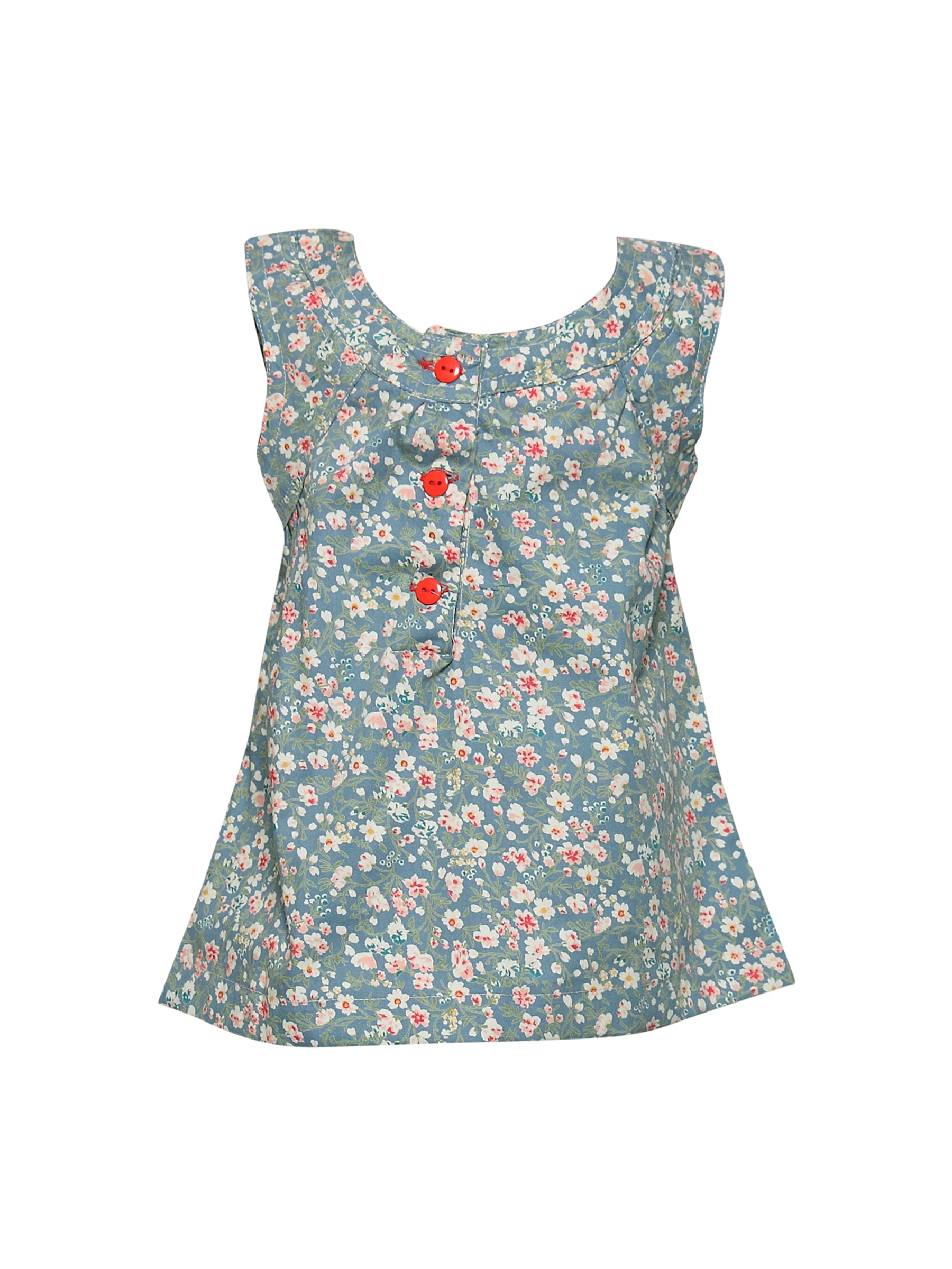 Ant Kids Girl's Sleeveless With Flower Print Kidswear