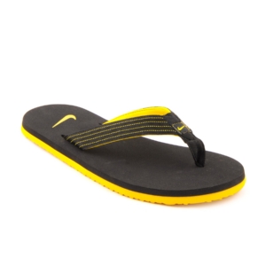 Nike Men's Splash Thong Yellow Black Flip Flop