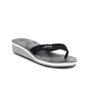 Lotto Women Black Flip Flops
