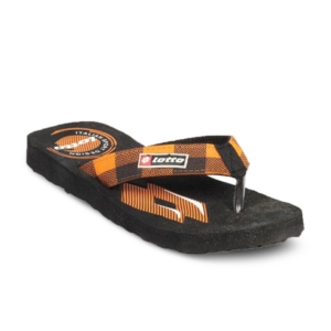Lotto Men's Bavarian Black Yellow Flip Flop