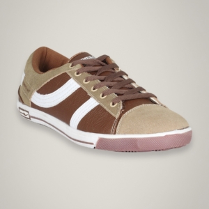 Numero Uno Men's Beige Brown Casual Shoe