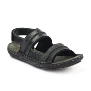 Red Tape Men Strappy Black Floater