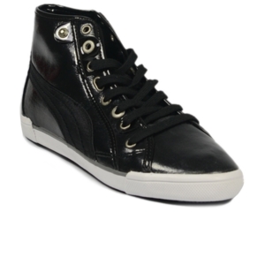 Puma Women Corsica Mid L Shine Black Grey Shoe