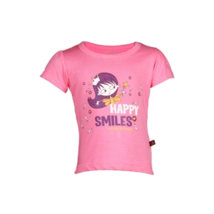 Doodle Girl's Happy Smiles Pink Kidswear