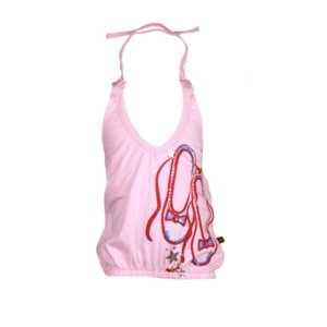 Doodle Girl's Halter Neck Pink Kidswear