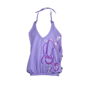 Doodle Girl's Purple Halter Neck Purple Kidswear