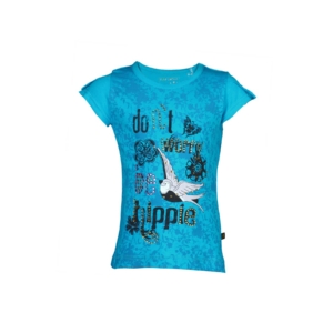 Doodle Girl's Dont Worry Hippie Teal Blue Kidswear
