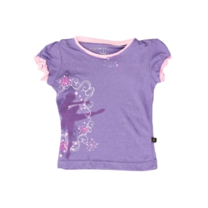 Doodle Girls Purple Printed Top