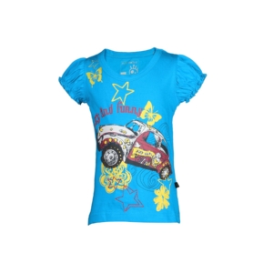 Doodle Girl's Crazy Funny Blue Kidswear