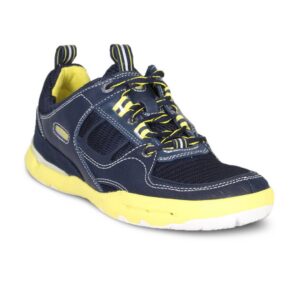 Rockport Men's Hydro Sail Navy Blue Yellow Shoe