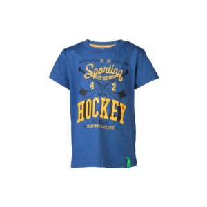 Palm Tree Kids Boys Printed Blue Tshirts