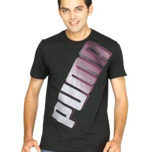 Puma Men's Graphic Black Purple T-shirt