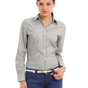 Allen Solly Woman Grey Shirt