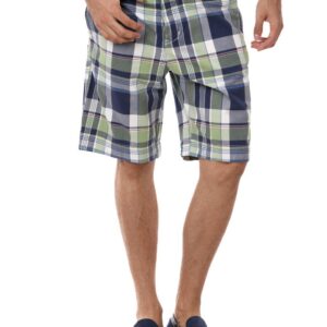 Myntra Men Green Check Shorts