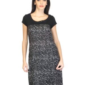 W Women Printed Black Kurta