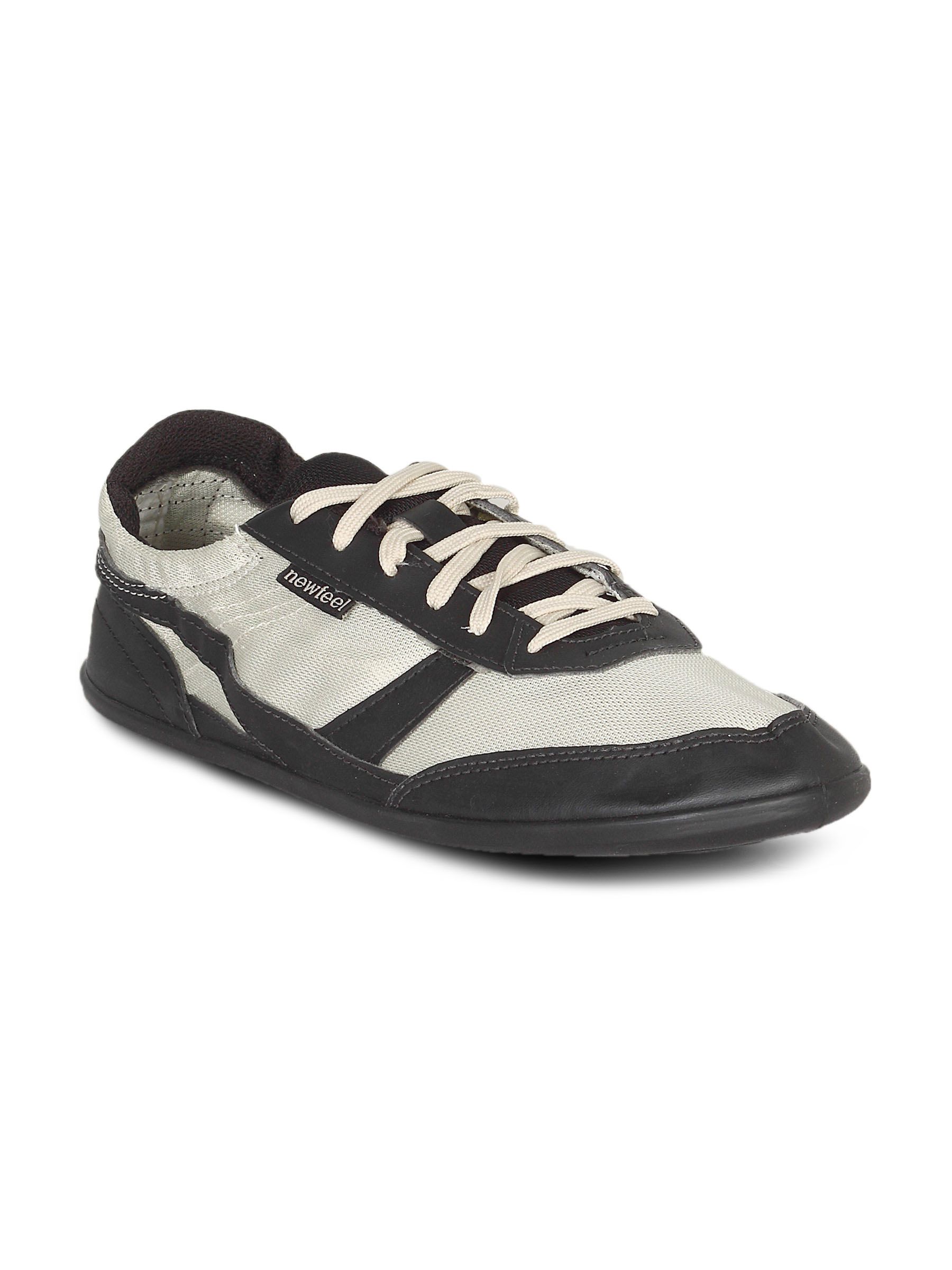 Newfeel Unisex Black & Grey Shoes
