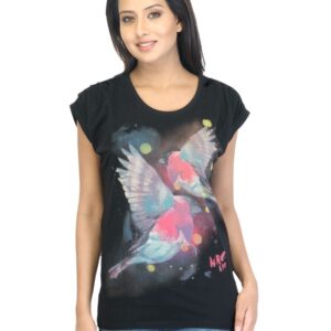 Wrangler Women Birdy Tee Black T-shirt