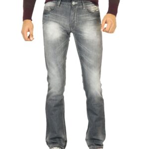 Locomotive Men Washed Grey Jeans
