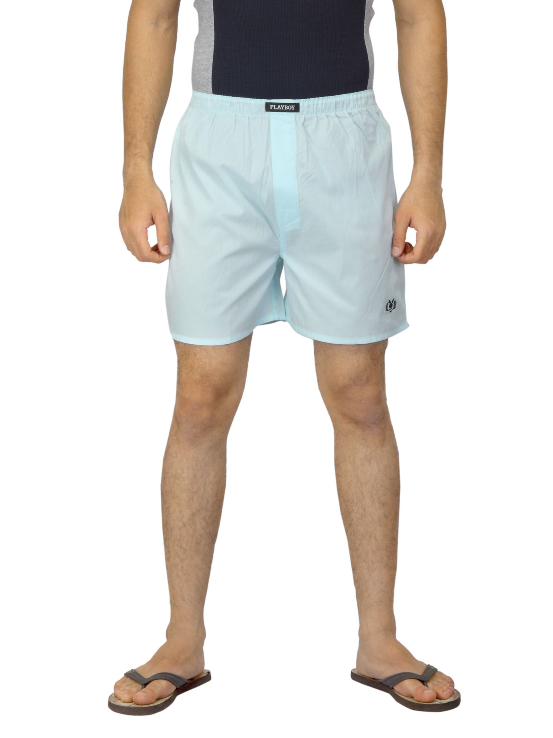 Playboy Men Blue Boxers